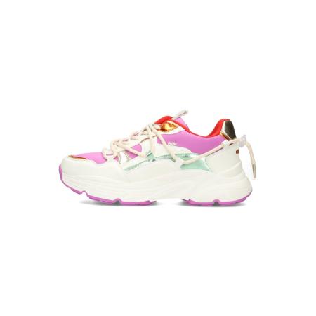 POSH by Poelman Sneakers laag Madee turquoise / goud / orchidee / wit