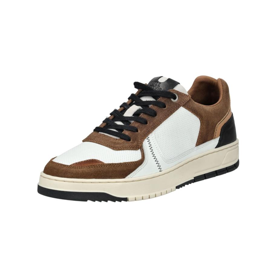 Bullboxer BULLBOXER Sneakers laag chocoladebruin / wit -