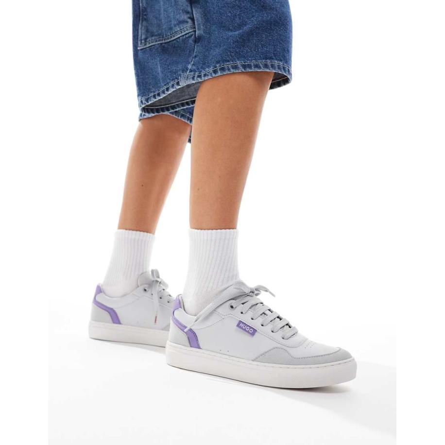 HUGO Red Morrie Tenn Sneakers in grijs Grijs