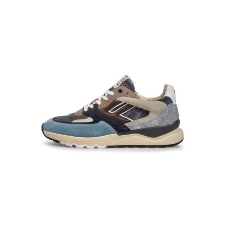 Floris van Bommel Floris van Bommel Sneakers laag De Treener 01.01 smoky blue / nachtblauw / bruin / donkergrijs