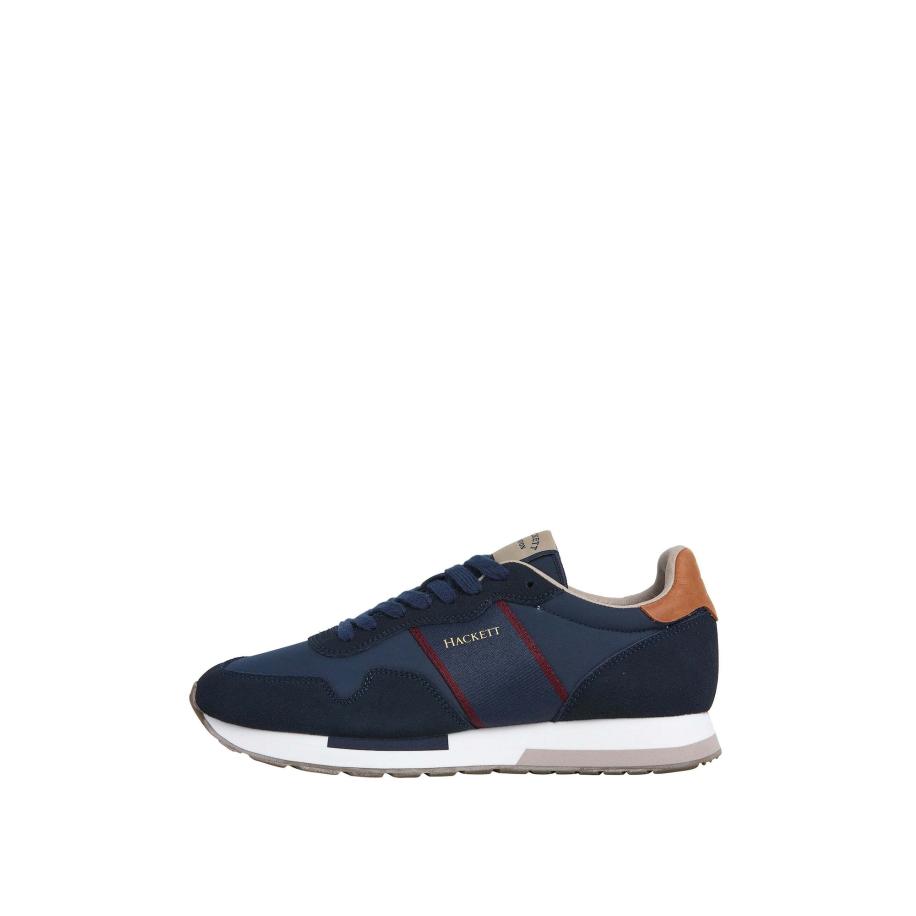 Hackett London Hackett London Sneakers laag Keston Heritage marine / bruin / rood -