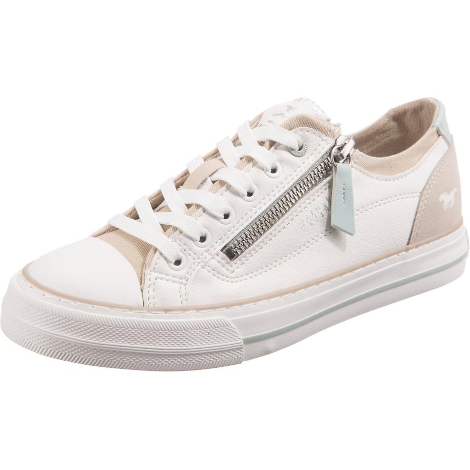 Mustang MUSTANG Sneakers laag donkerbeige / wit -