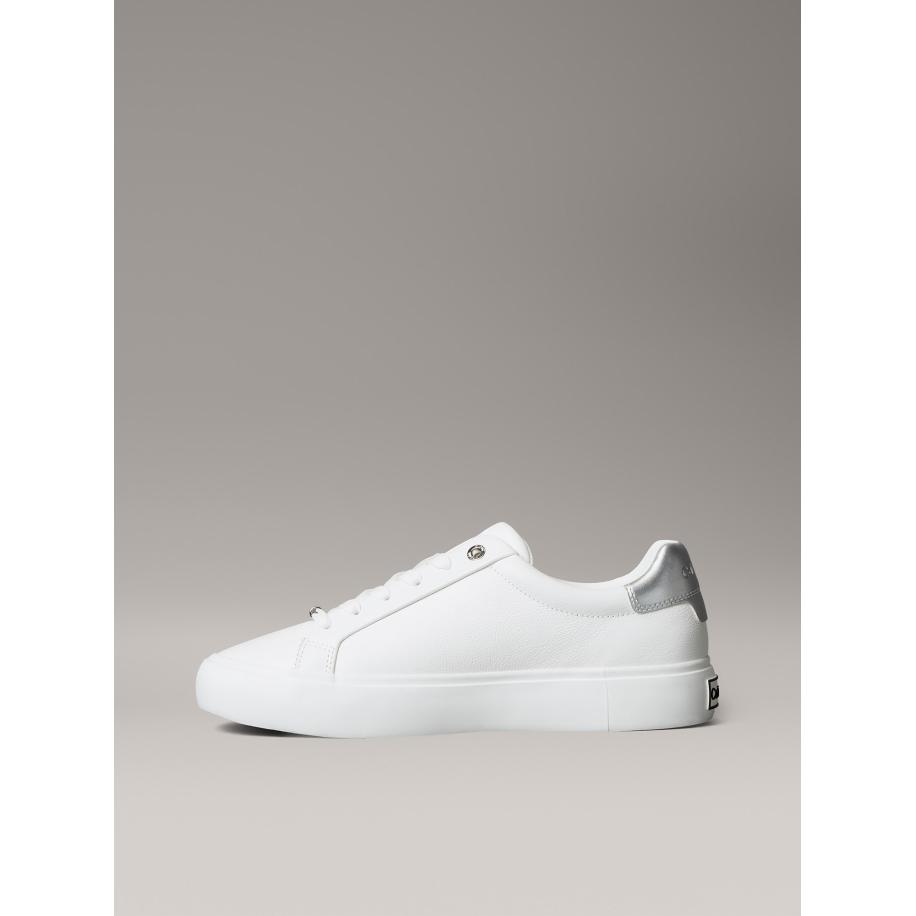 Calvin Klein Calvin Klein Sneakers laag zilver / wit -