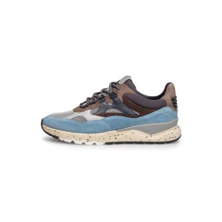 Floris van Bommel Sneakers laag De Treener 05 marine / lichtblauw / bruin / lichtgrijs