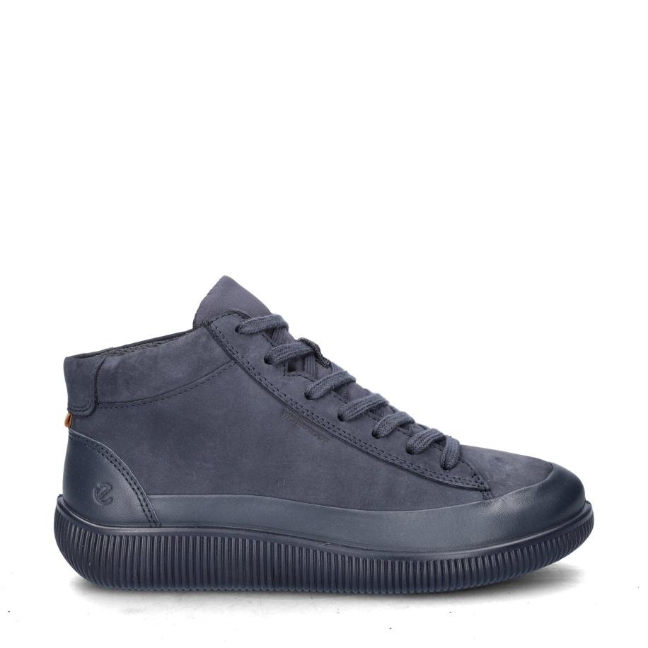 Ecco Soft Zero hoge sneakers Blauw 487681 Blauw