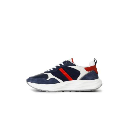 CAFèNOIR CAFè NOIR Sneakers laag blauw / bloedrood / wit