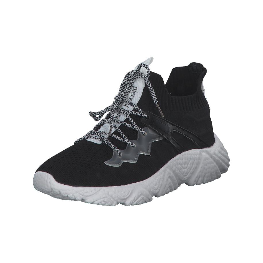 Idana Sneakers laag zwart / zilver / wit Zwart