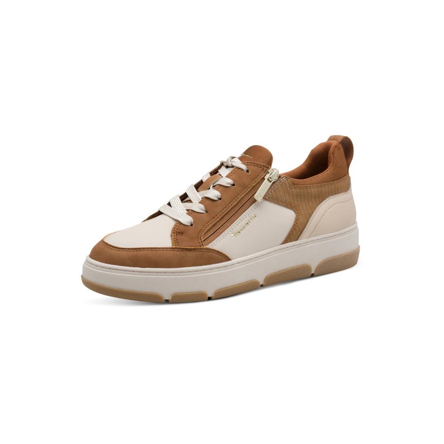Tamaris Tamaris Sneakers laag crème / cognac -