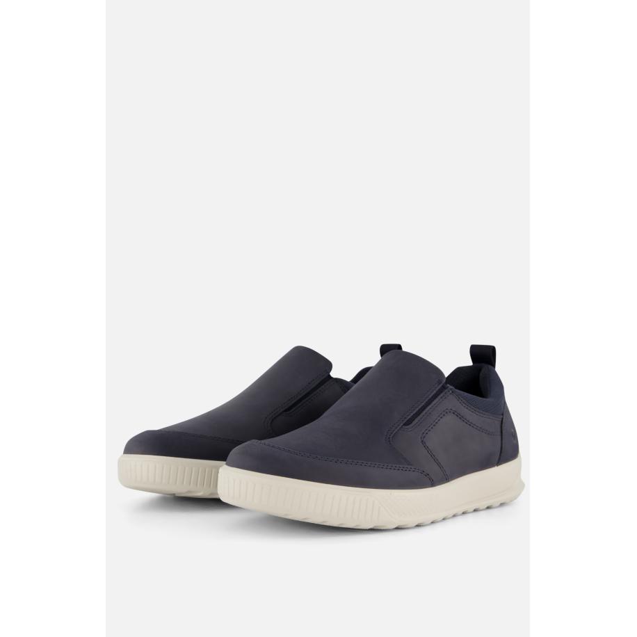 Ecco Byway Sneakers blauw Leer Blauw