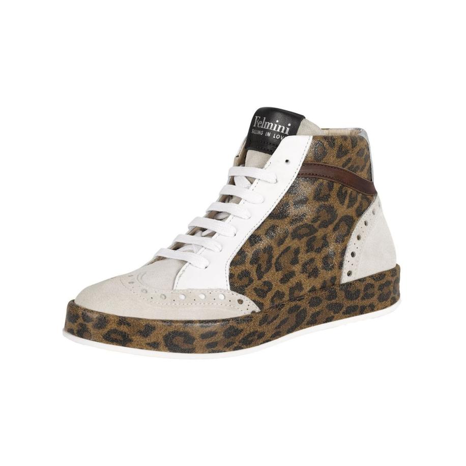 Felmini FELMINI Sneakers hoog Trump E185 bruin / zwart / wit / offwhite -