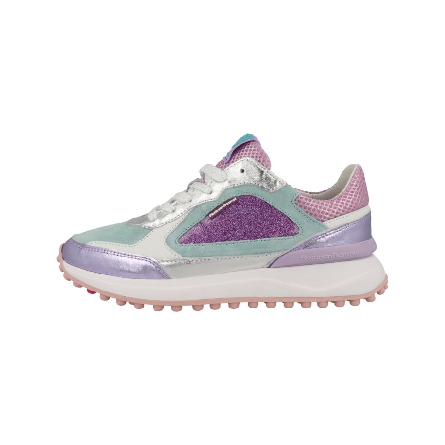 Floris van Bommel Floris van Bommel Sneakers laag Noppi 35.38 turquoise / lila / lavendel / zilver -