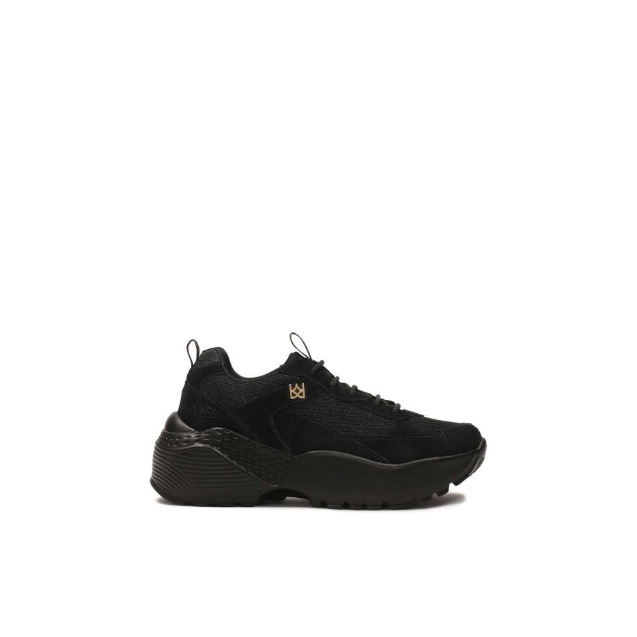 Kazar Kazar Sneakers laag geel / zwart -