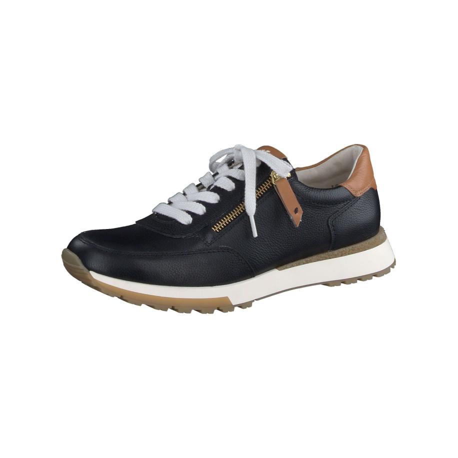 Paul Green Paul Green Sportieve veterschoen beige / zwart -