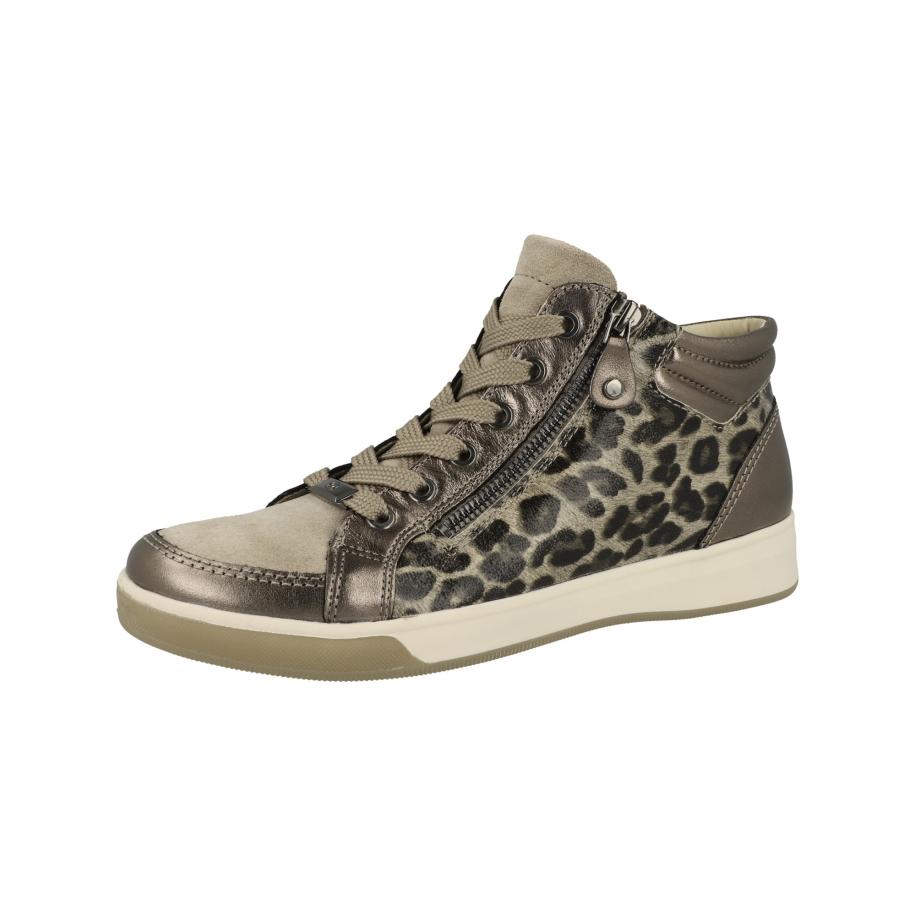 Ara ARA Sneakers laag crème / olijfgroen / zwart -