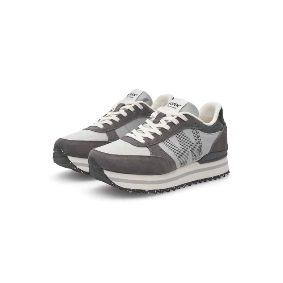 Woden WODEN Sneakers laag Ronja grijs / wit -