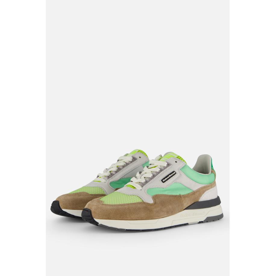 Floris van Bommel De Runner 1.47 Sneakers Leer Groen