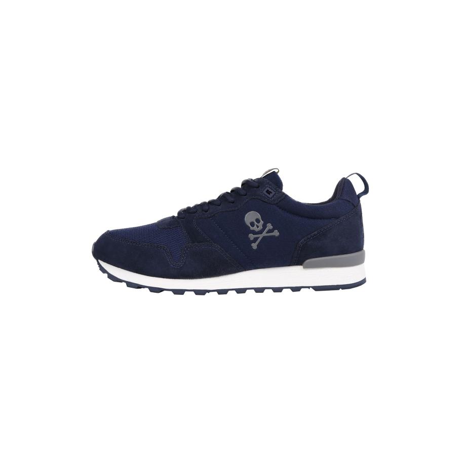 ScalperS Scalpers Sneakers laag Skull navy / grijs / oranje -