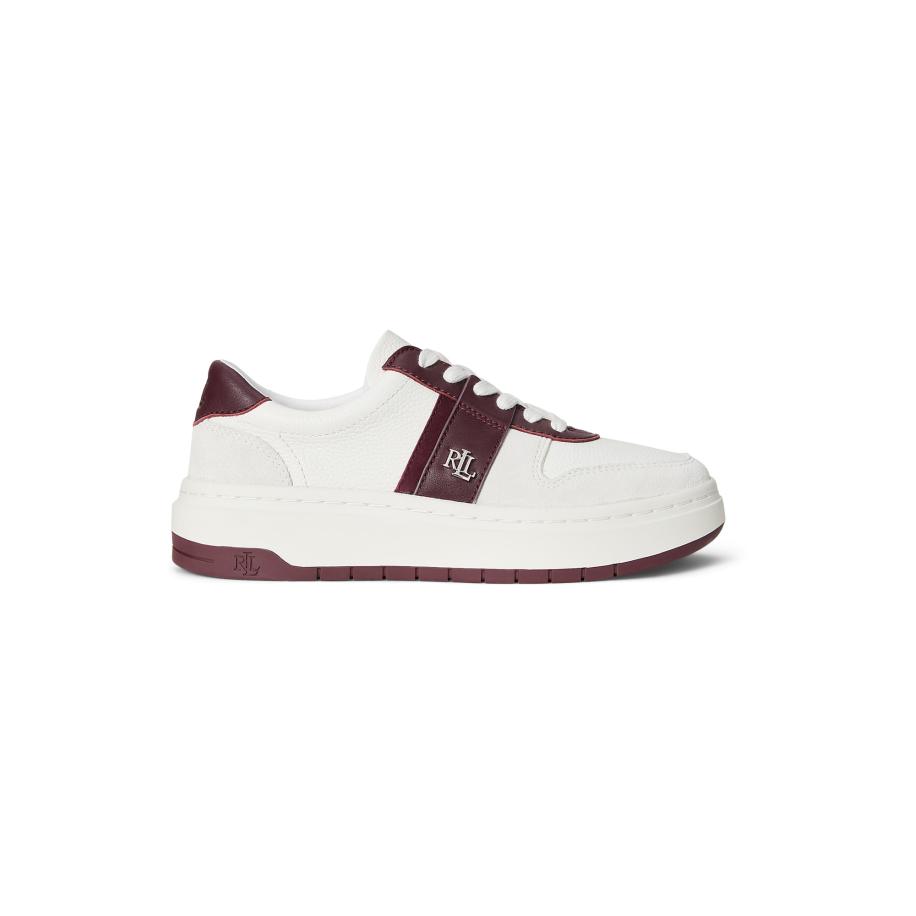 Lauren Ralph Lauren Lauren Ralph Lauren Sneakers laag HARLIE robijnrood / wit -