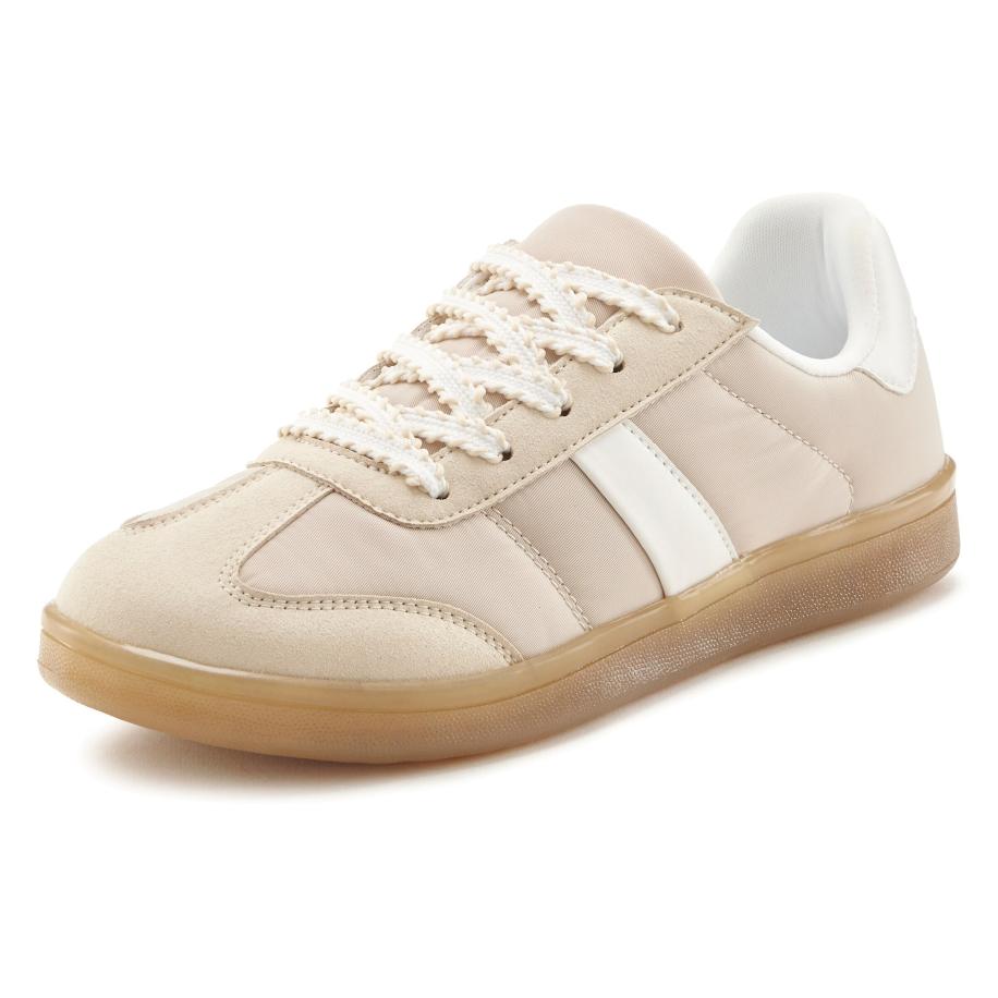 Lascana LASCANA Sneakers laag beige / offwhite -