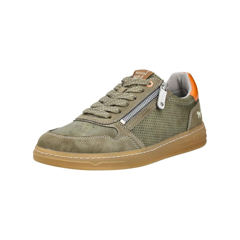 Mustang MUSTANG Sneakers laag groen / neonoranje -