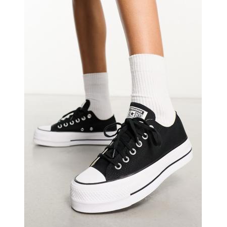 Converse Chuck Taylor - Lift Ox - Sneakers met plateauzool in zwart