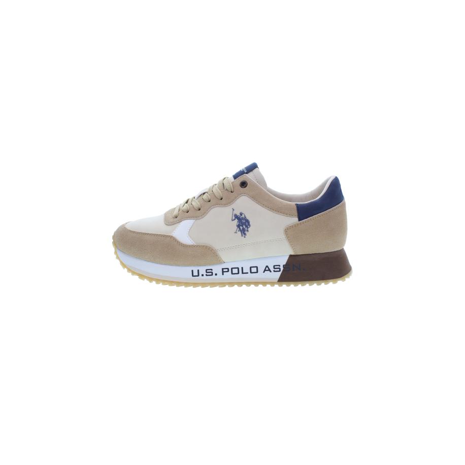 U.S. Polo Assn. U.S. POLO ASSN. Sneakers laag beige / blauw / lichtbruin / wit -