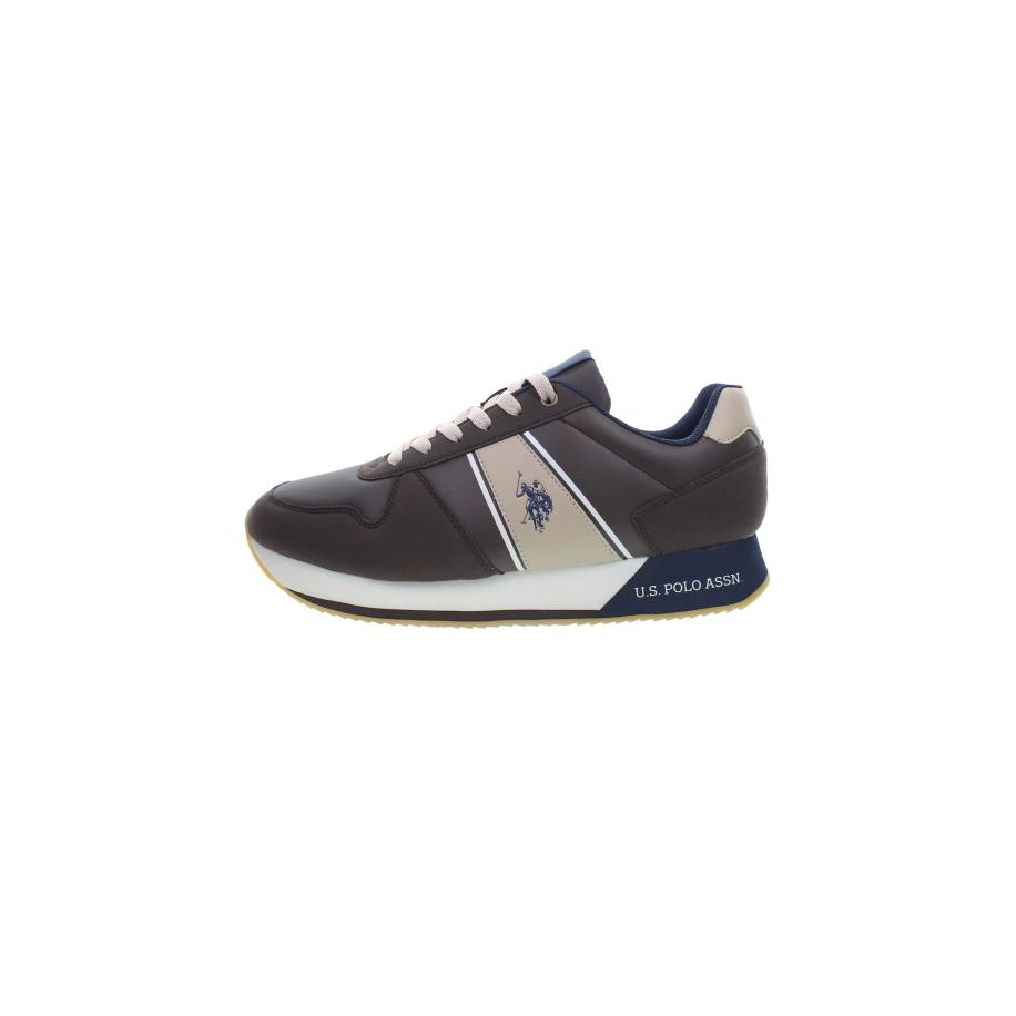 U.S. Polo Assn. U.S. POLO ASSN. Sneakers laag beige / marine / donkerbruin / wit -