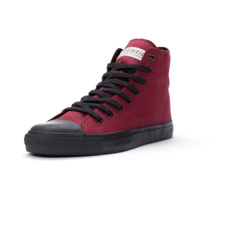 Ethletic Ethletic Sneakers hoog donkerrood / zwart
