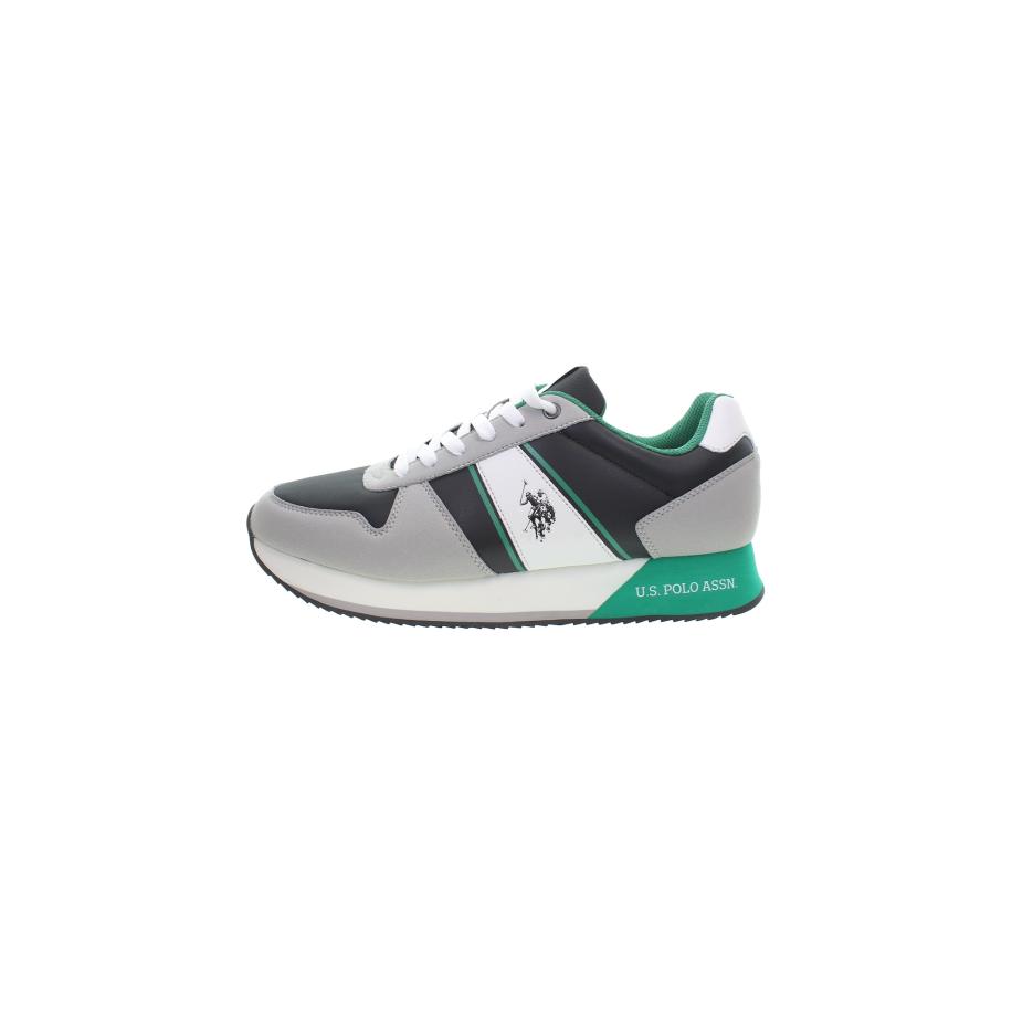 U.S. Polo Assn. U.S. POLO ASSN. Sneakers laag grijs / groen / zwart -