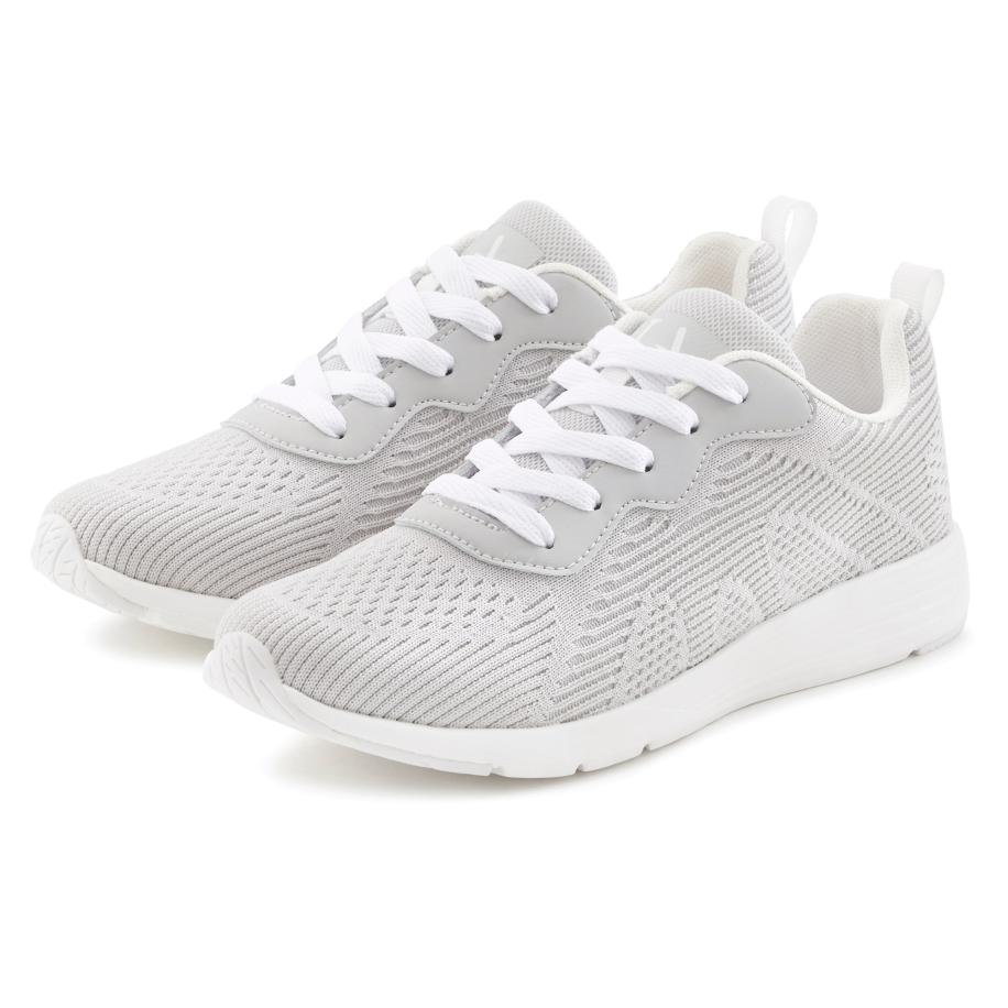Lascana LASCANA Sneakers laag lichtgrijs / wit -