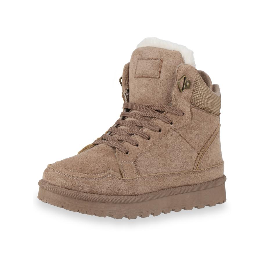 Van Hill Van Hill Sneakers hoog Natalie kaki -