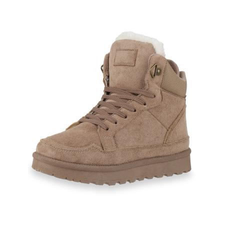 Van Hill Van Hill Sneakers hoog Natalie kaki