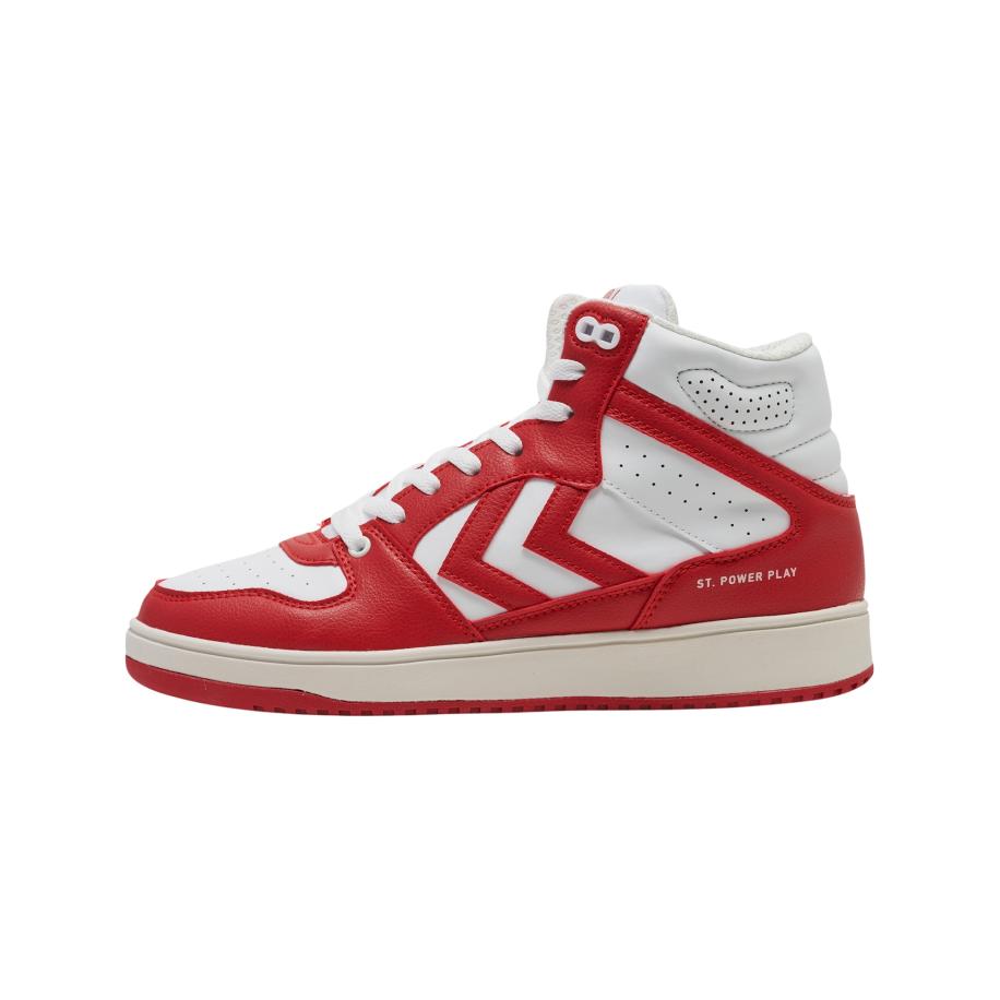 Hummel Hummel Sneakers hoog donkerrood / wit -
