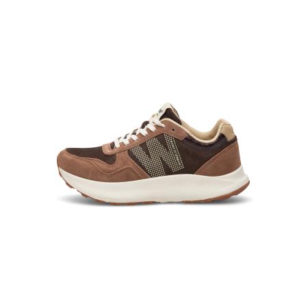 Woden WODEN Sneakers laag Mathilde beige / kastanjebruin / donkerbruin