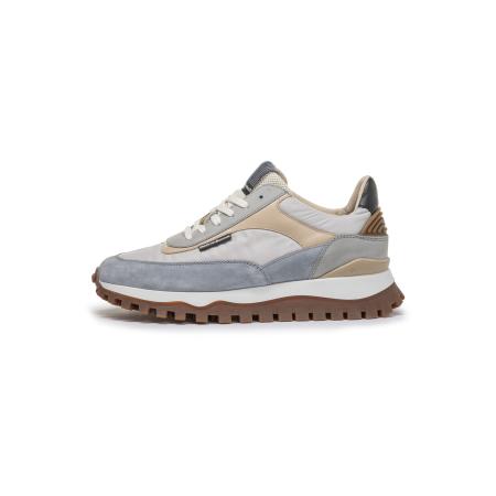 Floris van Bommel Sneakers laag De Grommer 01 lichtbeige / lichtblauw / lichtgrijs / zwart
