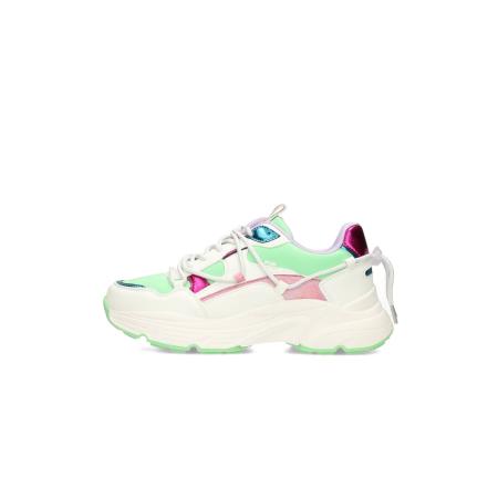 Posh POSH by Poelman Sneakers laag Madee petrol / lichtgroen / donkerroze / natuurwit