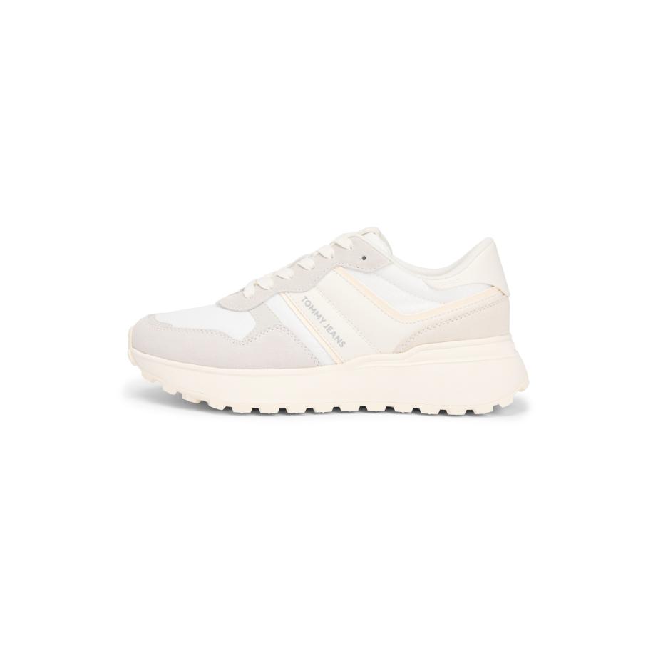 Tommy Jeans Tommy Jeans Sneakers laag beige / lichtgrijs / pasteloranje / wit -