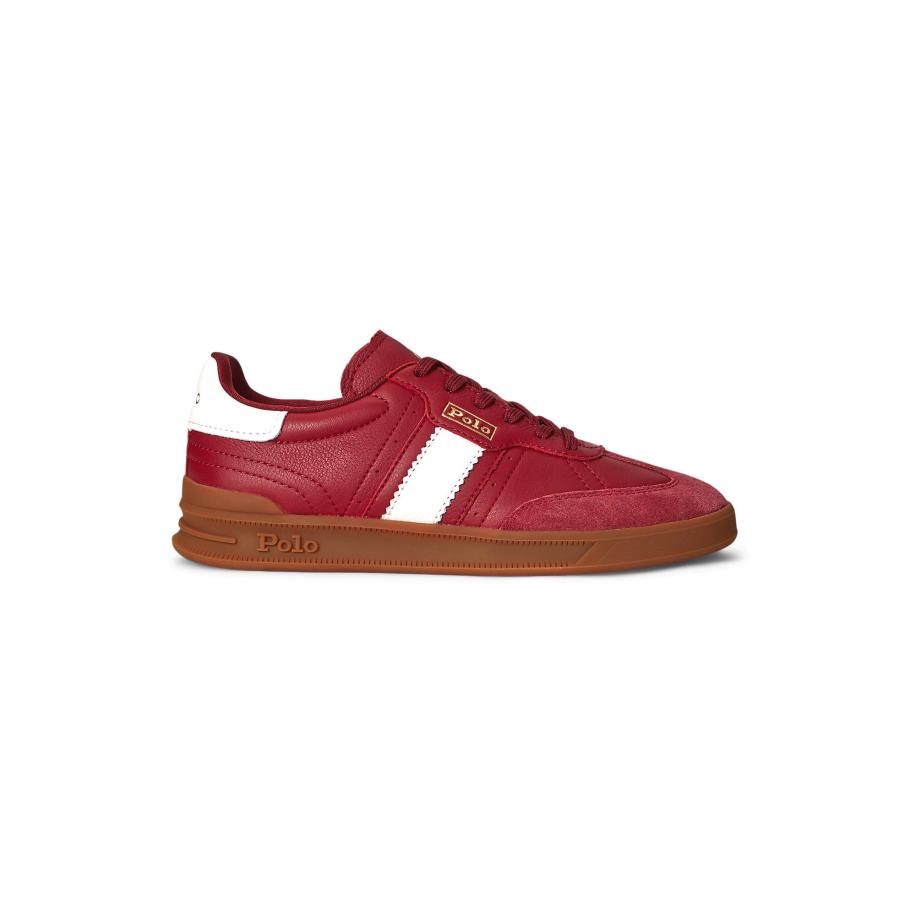 Polo Ralph Lauren Polo Ralph Lauren Sneakers laag AERA bourgogne / wit Rood