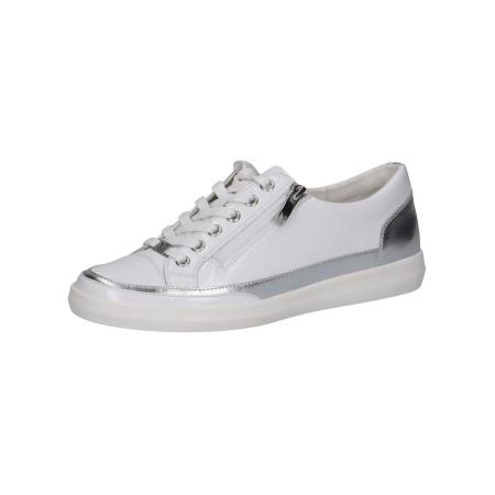 CAPRICE Sneakers laag Ties zilver / wit