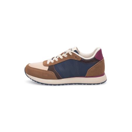 Woden WODEN Sneakers laag Ronja lichtbeige / marine / karamel / cyclaam