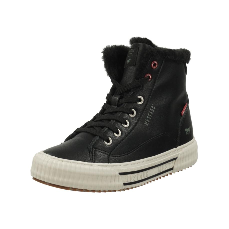Mustang MUSTANG Sneakers hoog sand / zwart / wit -