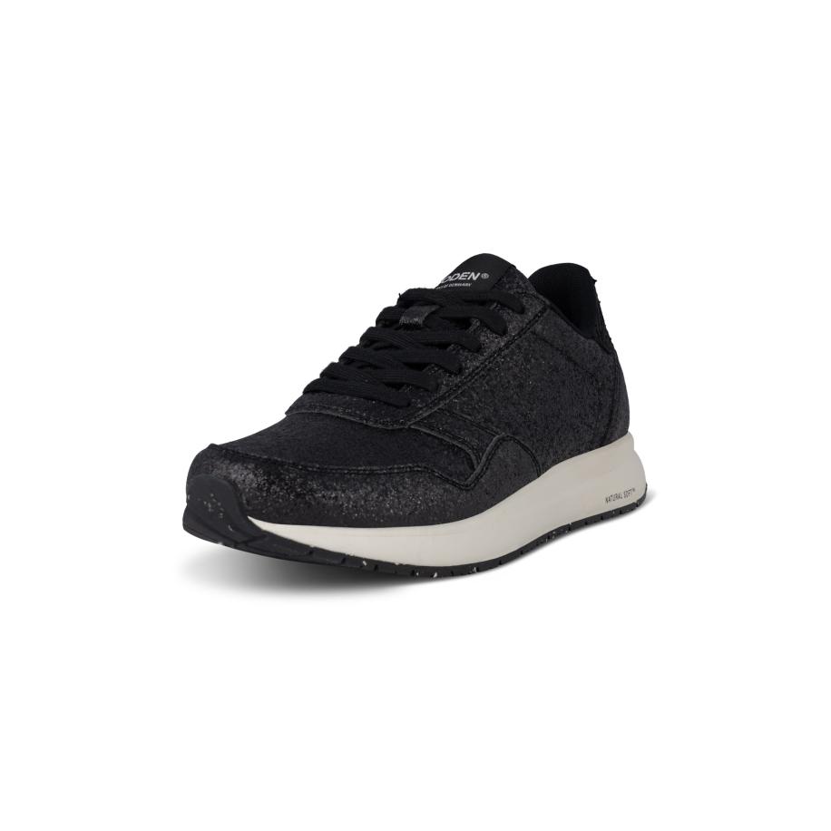Woden WODEN Sneakers laag Nicoline Glitter zwart -