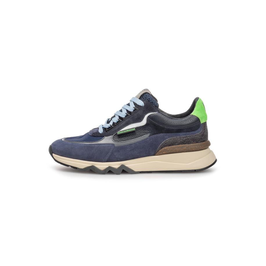 Floris van Bommel Floris van Bommel Sneakers laag De Zager 10 donkerblauw / grijs / appel / offwhite -