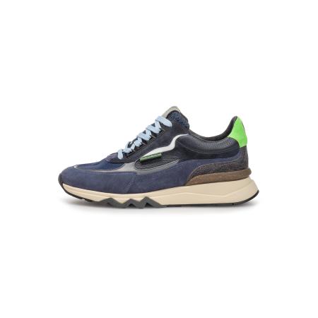 Floris van Bommel Floris van Bommel Sneakers laag De Zager 10 donkerblauw / grijs / appel / offwhite