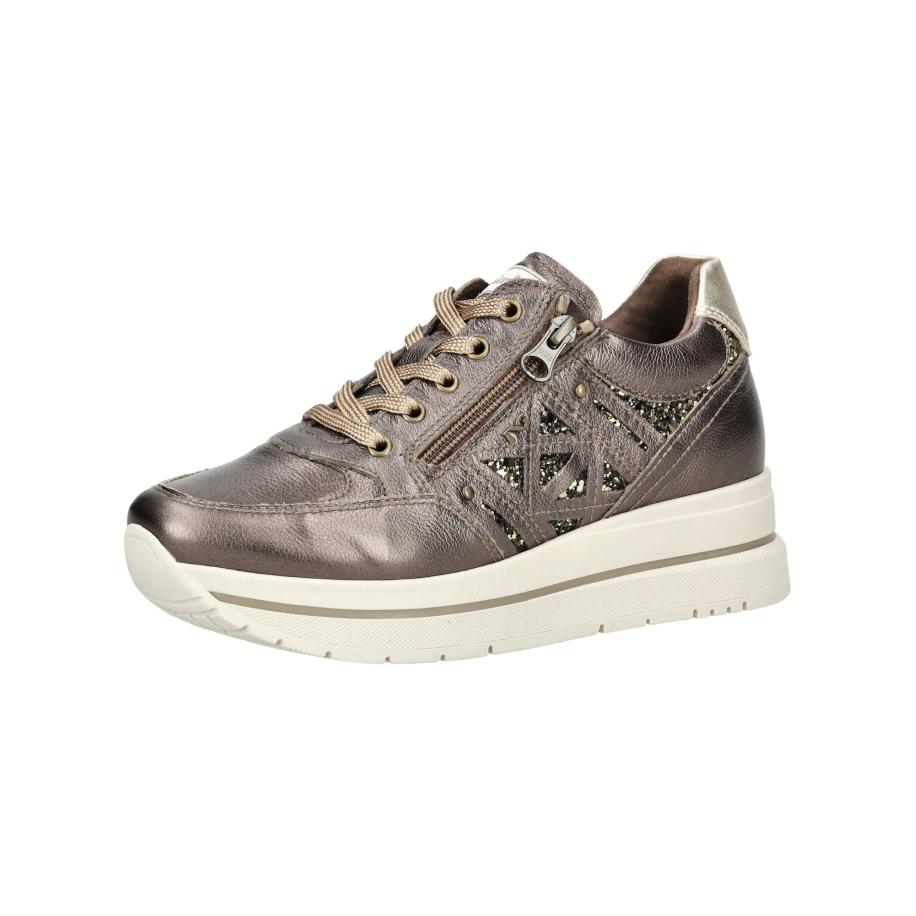 Nero Giardini Nero Giardini Sneakers laag bruin gemêleerd / goud -