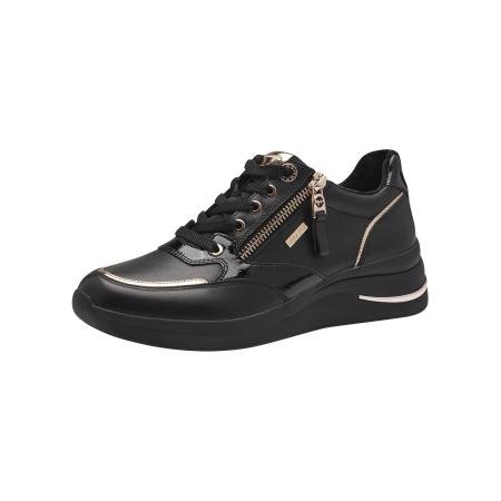Tamaris Sneakers laag goud / zwart