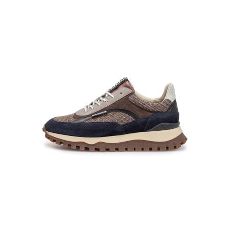 Floris van Bommel Sneakers laag De Groomer 05 marine / bruin / donkerbruin / zwart