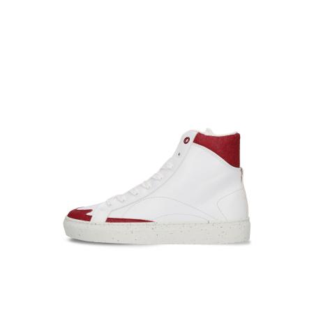 Nae Vegan Shoes nae Vegan Shoes Sneakers hoog London rood / wit