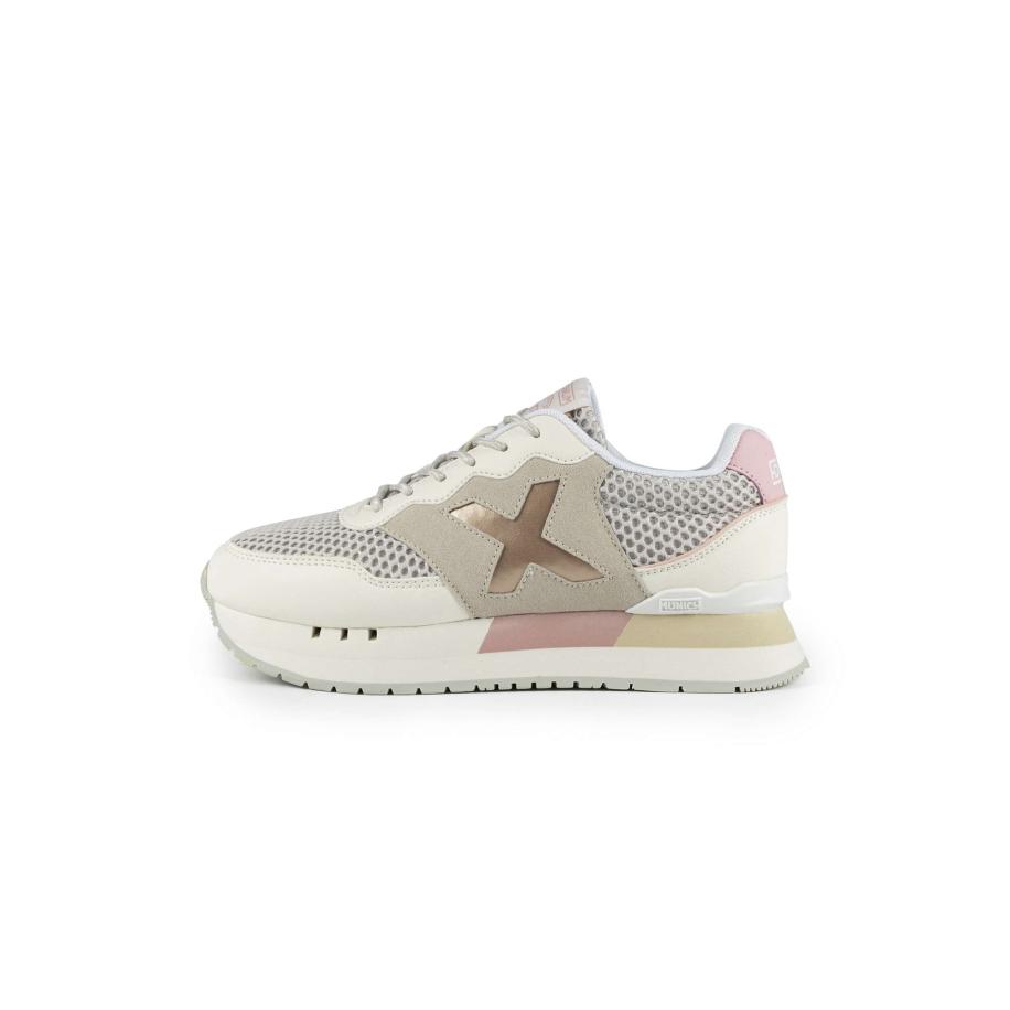 Munich MUNICH Sneakers laag Dash Sky ecru / goud / lichtgrijs / lichtroze -