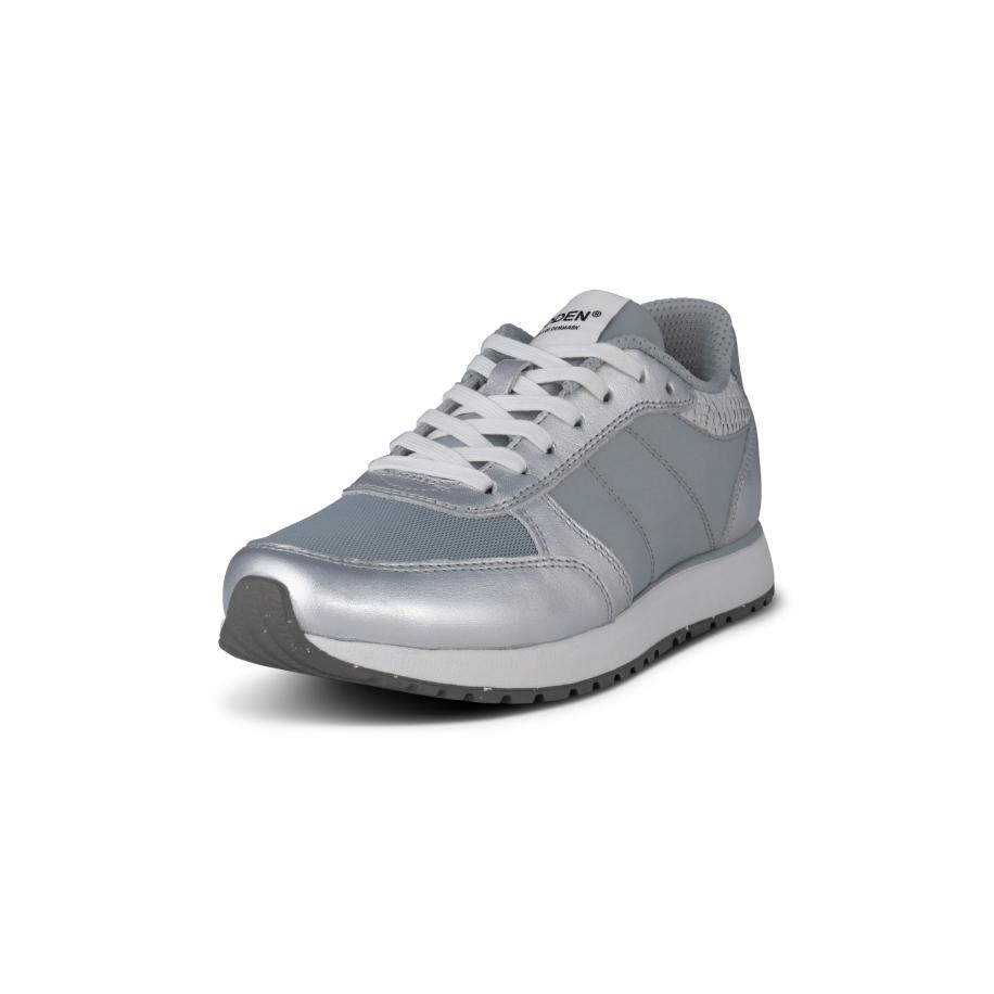 Woden WODEN Sneakers laag Ronja zilver -